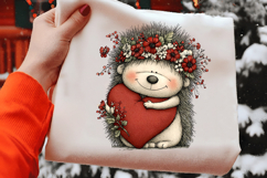 Valentine Hedgehog Clipart Product Image 2