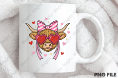 Valentine Highland Cow Png Product Image 4