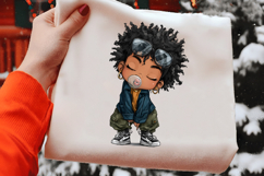 Valentine Holiday Black Boy Clipart Product Image 2