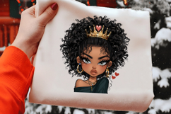 Valentine Holiday Black Girl Clipart Product Image 2