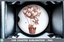GorgeousValentine Hot Air Balloon Car Coaster design.