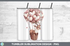 GorgeousValentine Hot Air Balloon Tumbler design.