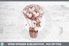 GorgeousValentine Hot Air Balloon Wind Spinner design.