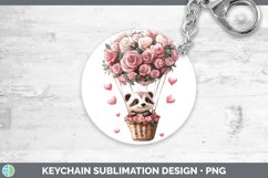 GorgeousValentine Hot Air Balloon Keychain design.