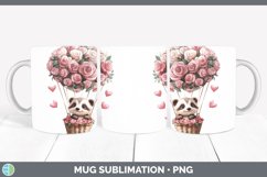 GorgeousValentine Hot Air Balloon Mug Wrap design.