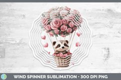 GorgeousValentine Hot Air Balloon Wind Spinner design.