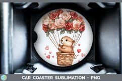 GorgeousValentine Hot Air Balloon Car Coaster design.