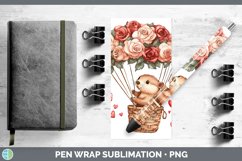 GorgeousValentine Hot Air Balloon Pen Wrap design.