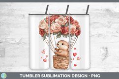 GorgeousValentine Hot Air Balloon Tumbler design.
