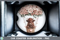 GorgeousValentine Hot Air Balloon Car Coaster design.