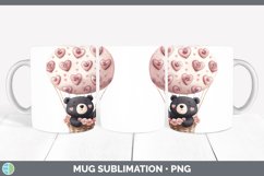 GorgeousValentine Hot Air Balloon Mug Wrap design.