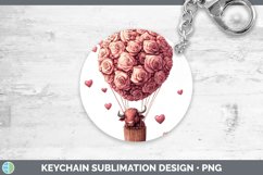 GorgeousValentine Hot Air Balloon Keychain design.
