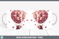 GorgeousValentine Hot Air Balloon Mug Wrap design.