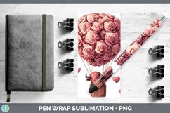 GorgeousValentine Hot Air Balloon Pen Wrap design.