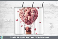 GorgeousValentine Hot Air Balloon Tumbler design.