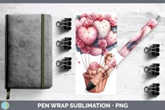 GorgeousValentine Hot Air Balloon Pen Wrap design.