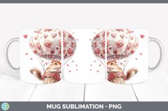 GorgeousValentine Hot Air Balloon Mug Wrap design.