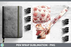 GorgeousValentine Hot Air Balloon Pen Wrap design.