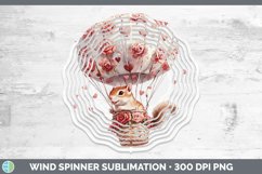 GorgeousValentine Hot Air Balloon Wind Spinner design.