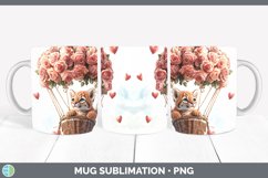 GorgeousValentine Hot Air Balloon Mug Wrap design.