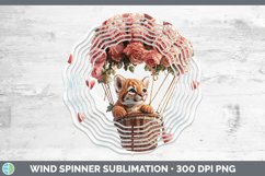 GorgeousValentine Hot Air Balloon Wind Spinner design.