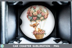 GorgeousValentine Hot Air Balloon Car Coaster design.