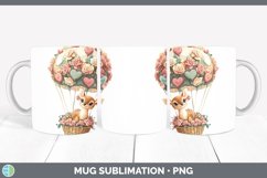 GorgeousValentine Hot Air Balloon Mug Wrap design.