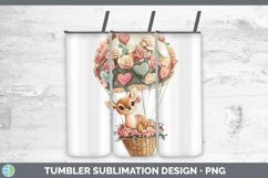 GorgeousValentine Hot Air Balloon Tumbler design.