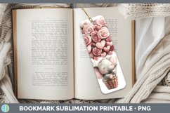 GorgeousValentine Hot Air Balloon Bookmark design.