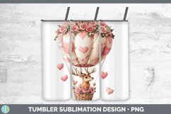 GorgeousValentine Hot Air Balloon Tumbler design.