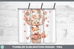 GorgeousValentine Hot Air Balloon Tumbler design.