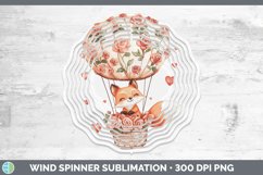 GorgeousValentine Hot Air Balloon Wind Spinner design.