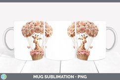 GorgeousValentine Hot Air Balloon Mug Wrap design.
