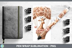 GorgeousValentine Hot Air Balloon Pen Wrap design.