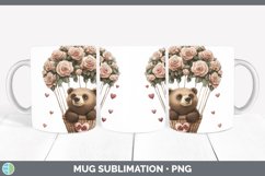 GorgeousValentine Hot Air Balloon Mug Wrap design.