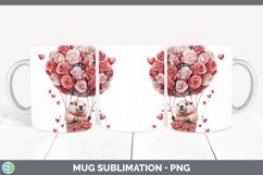 GorgeousValentine Hot Air Balloon Mug Wrap design.