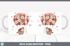 GorgeousValentine Hot Air Balloon Mug Wrap design.