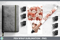 GorgeousValentine Hot Air Balloon Pen Wrap design.