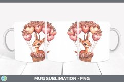 GorgeousValentine Hot Air Balloon Mug Wrap design.