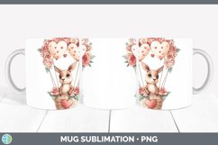 GorgeousValentine Hot Air Balloon Mug Wrap design.