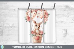 GorgeousValentine Hot Air Balloon Tumbler design.
