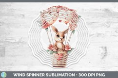 GorgeousValentine Hot Air Balloon Wind Spinner design.