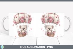 GorgeousValentine Hot Air Balloon Mug Wrap design.