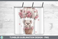 GorgeousValentine Hot Air Balloon Tumbler design.