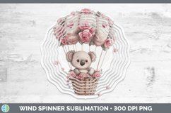 GorgeousValentine Hot Air Balloon Wind Spinner design.