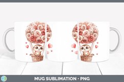 GorgeousValentine Hot Air Balloon Mug Wrap design.