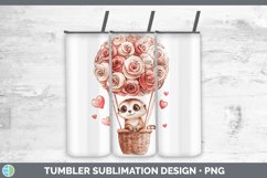 GorgeousValentine Hot Air Balloon Tumbler design.