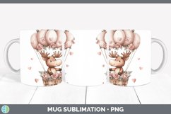 GorgeousValentine Hot Air Balloon Mug Wrap design.
