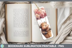 GorgeousValentine Hot Air Balloon Bookmark design.