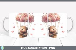 GorgeousValentine Hot Air Balloon Mug Wrap design.